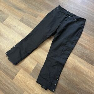 Power Trip Motorcycle Black Rain Pants‎ Mens Sz XL Riding